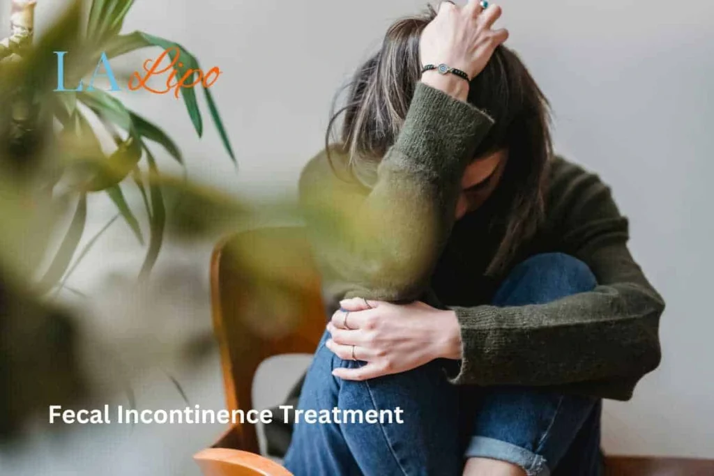 woman worried about fecal incontinence diet Fulham