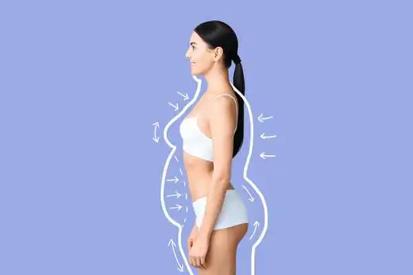 image of woman experiencing fat reduction treatment Fulham