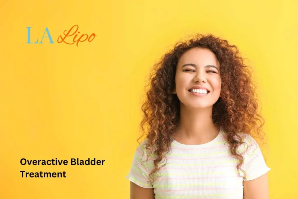 woman smiling about overactive bladder treatment Fulham solutions