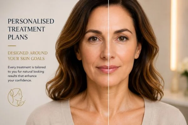 Before and after results of Collagen Lift Therapy Fulham